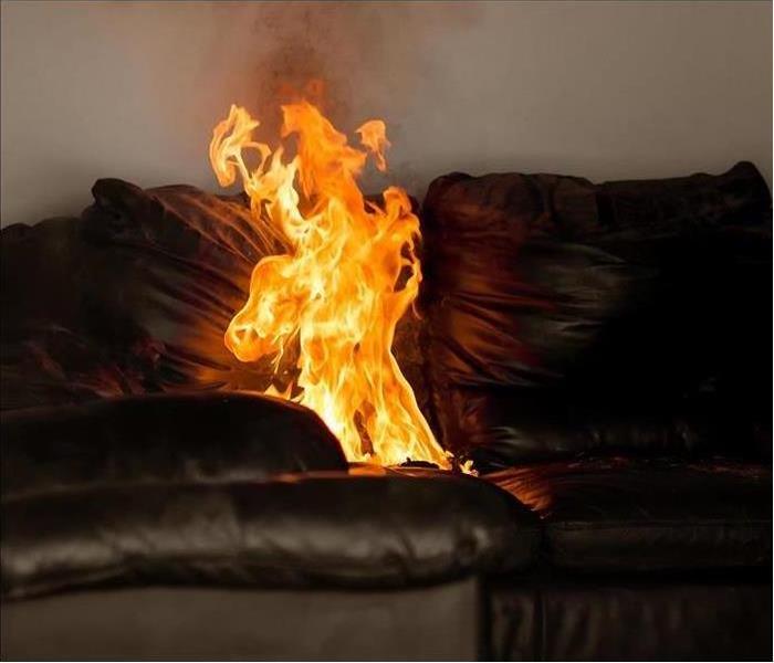 fire on Couch