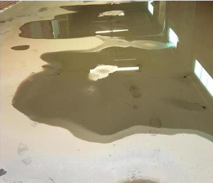Water on Commercial Floor